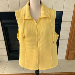 Cjbanks Cotton Polyester Waffle Knit Vest, Women’s Sz 1X